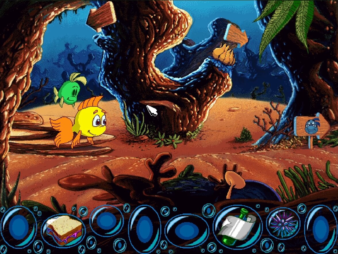 Freddi Fish 1 The Case of the Missing Kelp Seeds - геймплей игры Windows